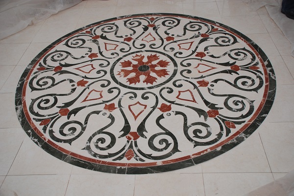 granitnaya mozaika na polu - Гранітна мозаїка