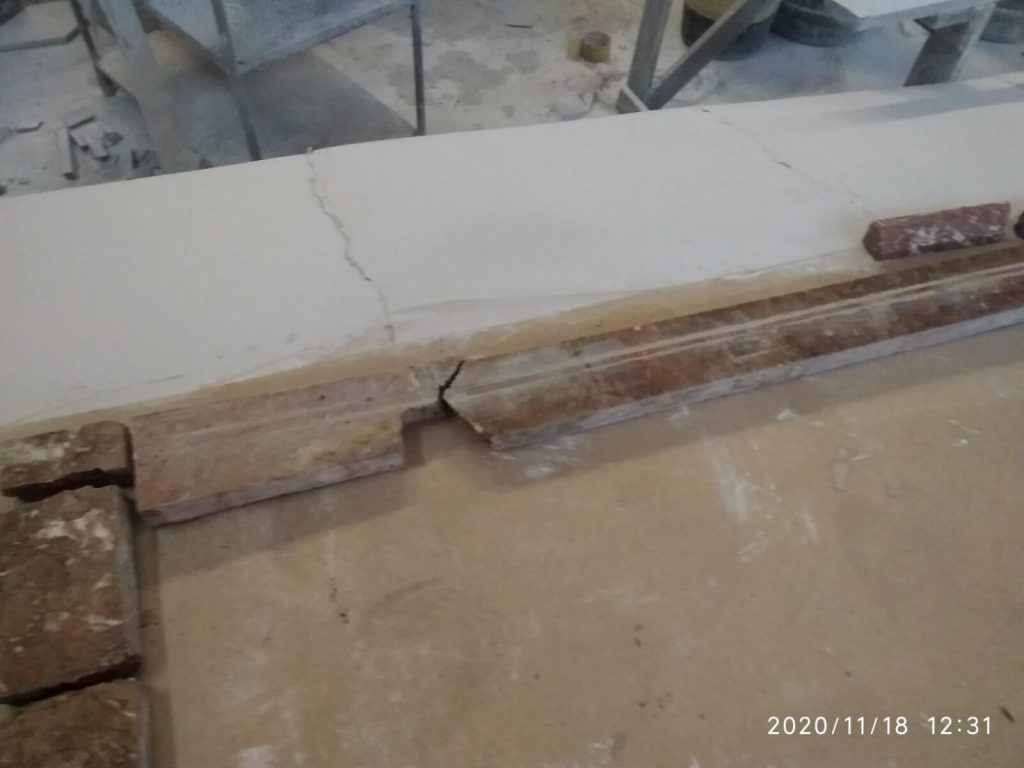 stoleshnitsa bordure 9 1024x768 - Портфолио: Реставрация кухонной столешницы из мрамора