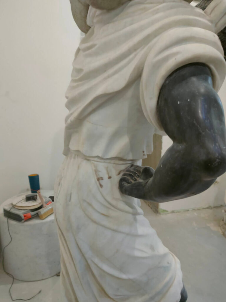 skulptura restavraciya 4 768x1024 - Портфоліо: Реставрація мармурової скульптури